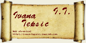 Ivana Tepšić vizit kartica